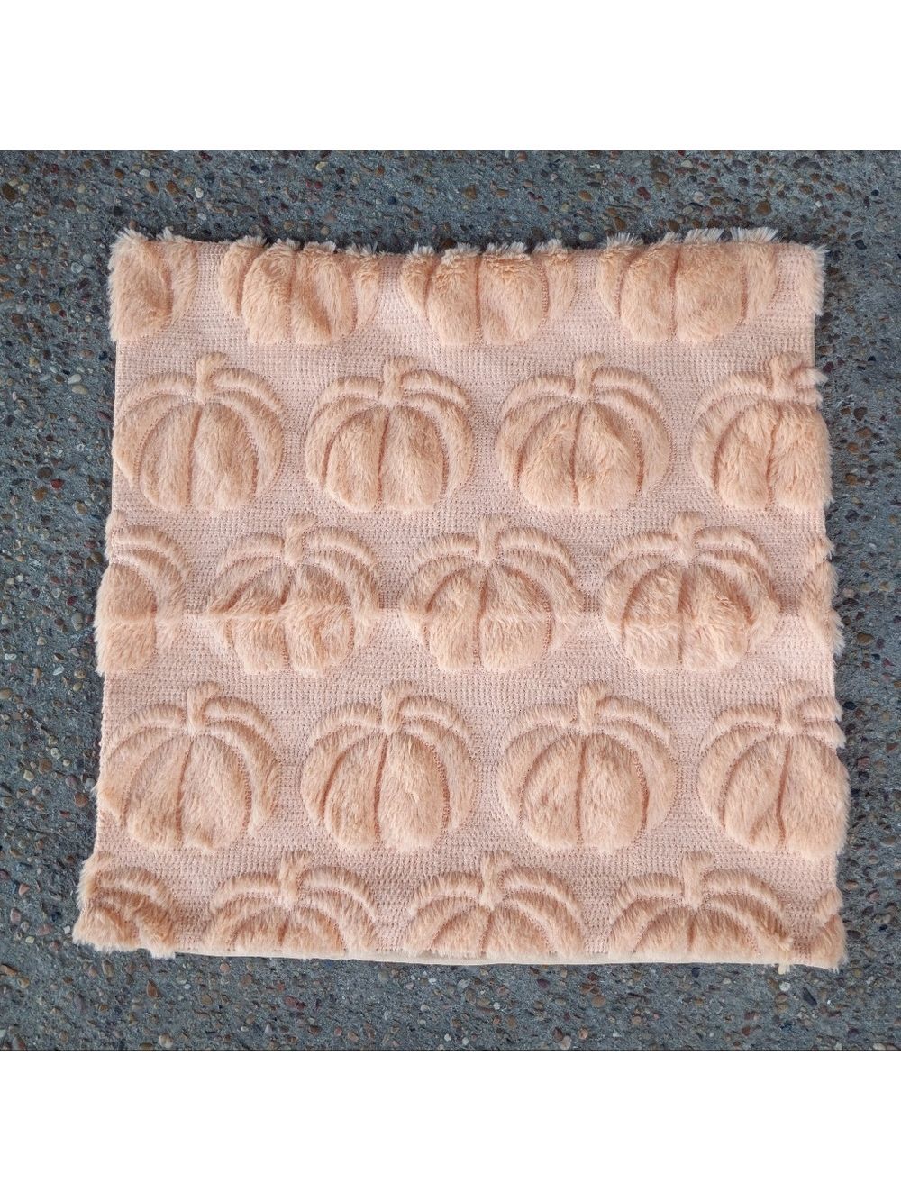 2/$10 Light Orange Textured Plush Pumpkin Throw Pillow Cover